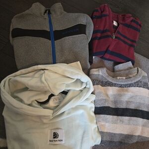 Spyder Gray and Black Kids Hoodie